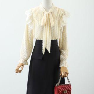 Wrap Midi A-line Skirt / Blouse