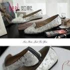 Genuine-leather Flats