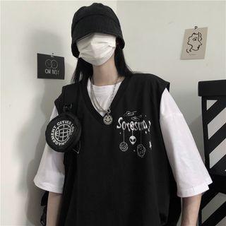 Print Vest / Short-sleeve T-shirt