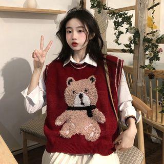 Bear Sweater Vest / Shirt