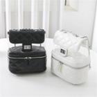 Transparent Quilted Backpack With Chain Strap