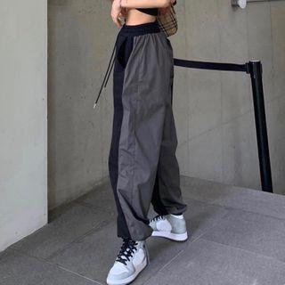 Two Tone Harem Pants / Cropped Sweatshirt / Cropped Hoodie