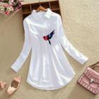 Bird Embroidered Blouse