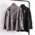 Turtleneck Tassel Sweater