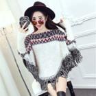 Mohair Fringed Knit Top