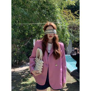 Plain Blazer Light Fuchsia - One Size