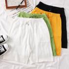 High-waist Summer-knit Shorts