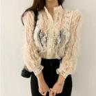Long-sleeve Crochet Lace Cardigan