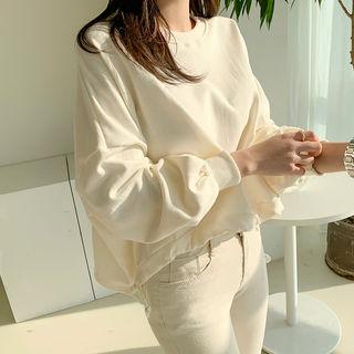 Drawcord Cropped Sweatshirt