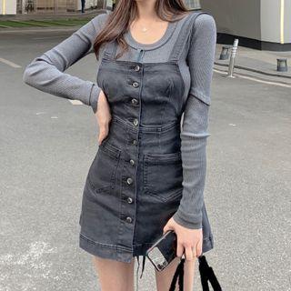 Denim Overall Dress / Top