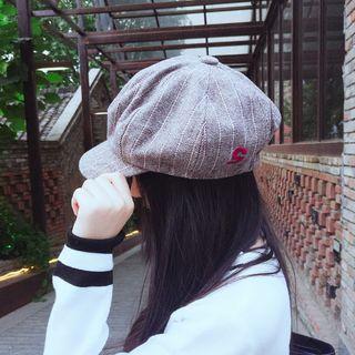Striped Octagonal Cap