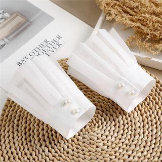 Pleated Cuffs White - One Size