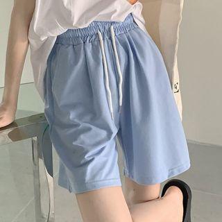 Wide-leg Shorts Shorts - Blue - One Size