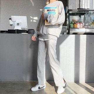 Cotton Sweatshirt & Sweatpants Lounge Set