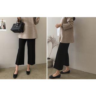 Drawstring-waist Fleece-lined Pants