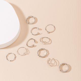 Ring Set R040-01 - Set - Silver - One Size