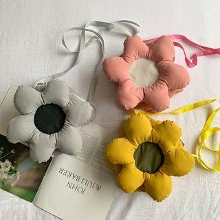 Flower Zip Crossbody Bag