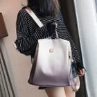 Gradient Faux Leather Backpack
