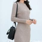 Rib Knit Sheath Dress