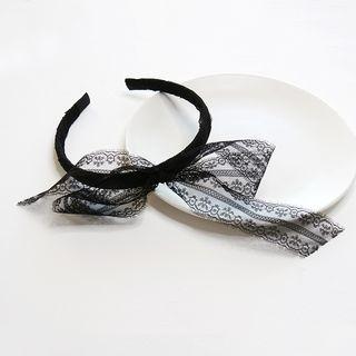 Lace Bow Headband As Shown In Figure - One Size