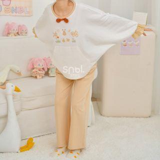 Long-sleeve Duck Print T-shirt / Pants
