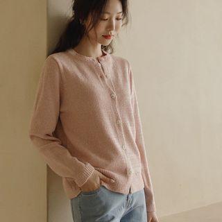 Round-neck Boucl  Summer Cardigan