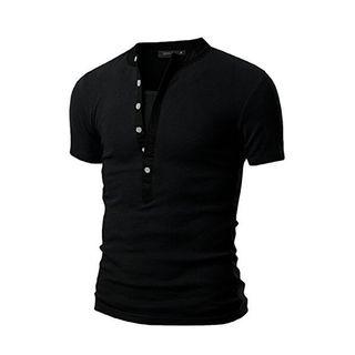 Button Neck T-shirt