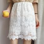 Crochet Lace Mini Skirt