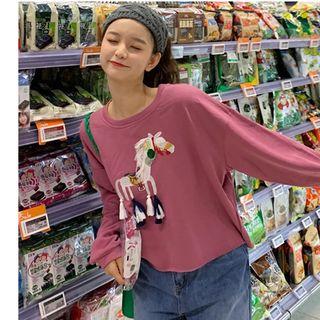 Animal Embroidery Sweatshirt
