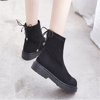 Bow-back Short Boots