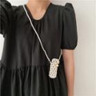 Faux Pearl Crossbody Pouch White - One Size White - One Size
