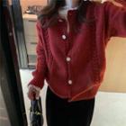 Glittered Cardigan Red - One Size