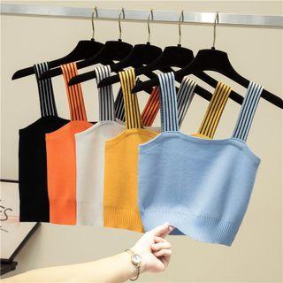 Plain Knit Cropped Camisole