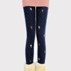 Patterned Fleece-lined Leggings