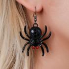 Spider Drop Earring 1 Pair - 01-3256 - Glossy Black - One Size