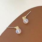 Bulb Stud Earring 1 Pair - Gold - One Size
