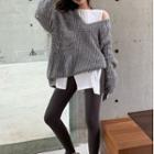 Oversized Cable-knit Sweater / Leggings