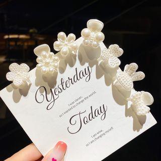 Faux Pearl Mini Hair Claw (various Designs)