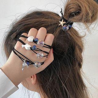 Glass Bead Ocean Animal Hair Tie