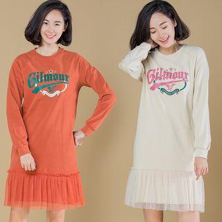 Print Sweatshirt Dress
