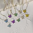 Alloy Butterfly Dangle Earring / Pendant Necklace