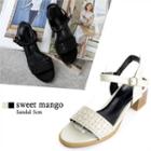 Woven Genuine Leather Sandals