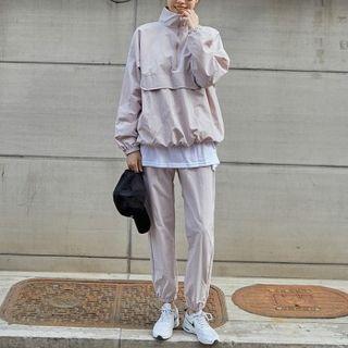 Set: Zip-front Top + Jogger Pants