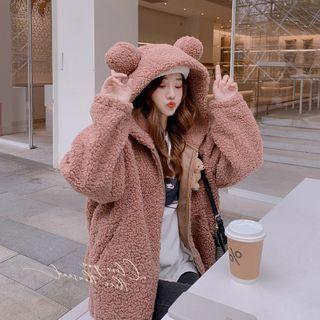 Small Bear Ear Fleece Jacket