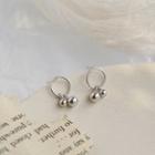 Alloy Bead Dangle Earring 1 Pair - Silver - One Size