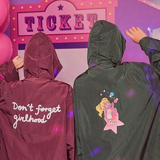 Midnight Land Hooded Graphic Long Coat