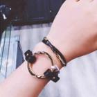 Hoop Faux Leather Bracelet