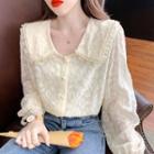 Doll Collar Lace Blouse
