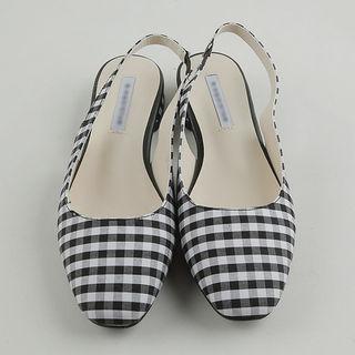 Patterned Slingback Flat Mules (2 Designs)