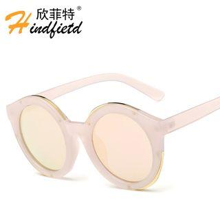 Round Thick Frame Sunglasses